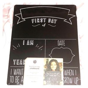 First say & last day chalkboard